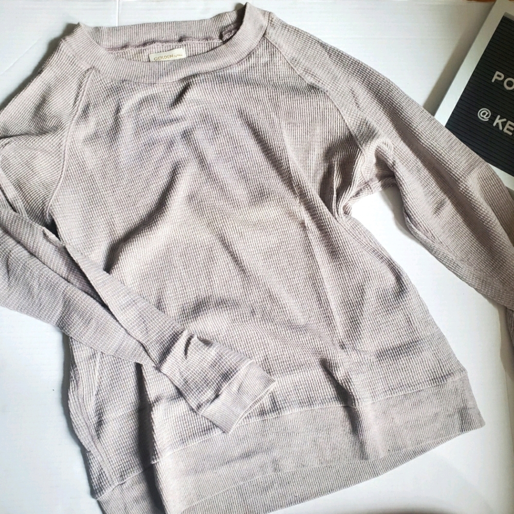 *SOLD* Golden by TNA waffle knit - Picture 1 of 3